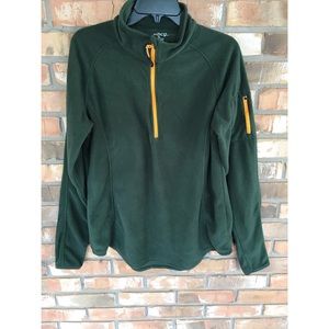 BCG Women’s Green and Orange Zip Up Jacket XL